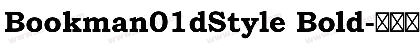 Bookman01dStyle Bold字体转换
